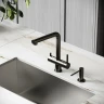 Смеситель для кухни Sancos Spin SC4015GG цвет Вороненая сталь