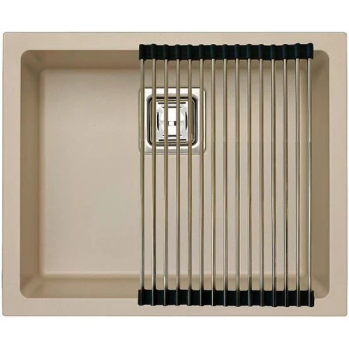 Кухонная мойка Alveus Granital+ Quadrix 50 Pebble G02M 560x460x200 1108035 Галька искусственный камень (литьевой мрамор) встраиваемая сверху, встраиваемая снизу