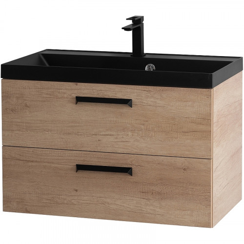 Тумба под раковину BelBagno Aurora 80 AURORA-800-2C-SO-RNN подвесная Rovere Nebrasca Nature МДФ / ЛДСП