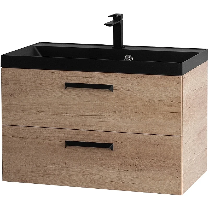 Тумба под раковину BelBagno Aurora 80 AURORA-800-2C-SO-RNN подвесная Rovere Nebrasca Nature МДФ / ЛДСП