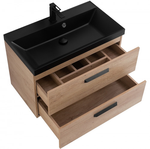 Тумба под раковину BelBagno Aurora 80 AURORA-800-2C-SO-RNN подвесная Rovere Nebrasca Nature МДФ / ЛДСП