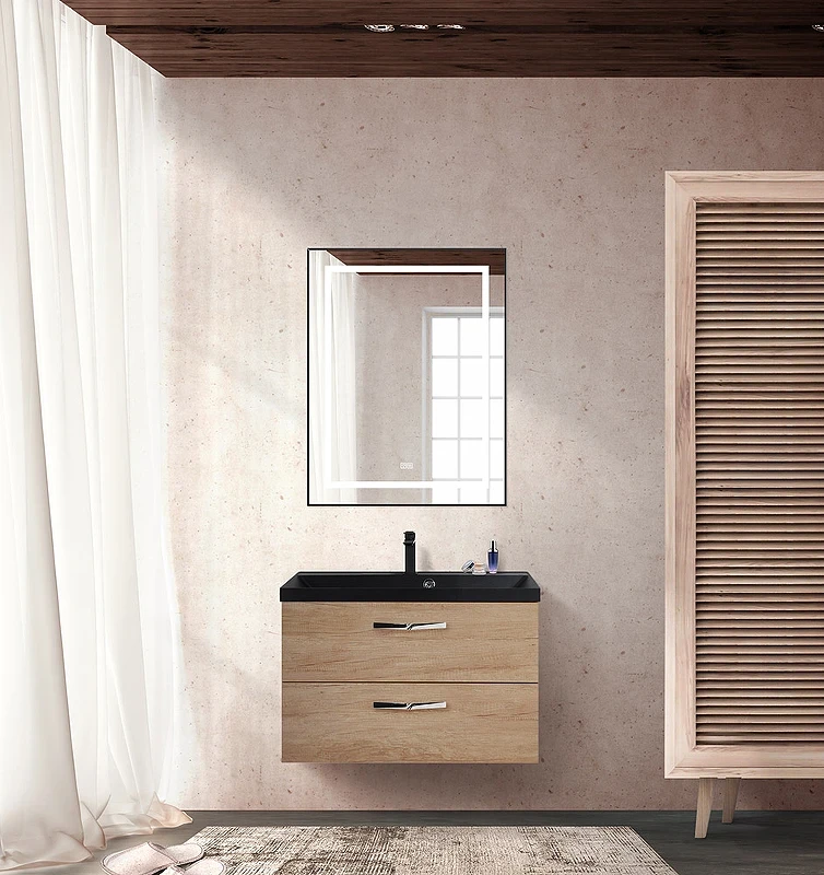 Тумба под раковину BelBagno Aurora 80 AURORA-800-2C-SO-RNN подвесная Rovere Nebrasca Nature МДФ / ЛДСП