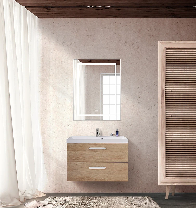Тумба под раковину BelBagno Aurora 80 AURORA-800-2C-SO-RNN подвесная Rovere Nebrasca Nature МДФ / ЛДСП