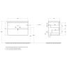 Тумба под раковину BelBagno Aurora 80 AURORA-800-2C-SO-RNN подвесная Rovere Nebrasca Nature МДФ / ЛДСП