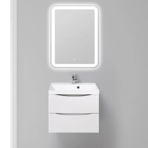 Тумба под раковину BelBagno Marino 60 MARINO-600-2C-SO-BO-P подвесная Bianco Opaco МДФ / ЛДСП