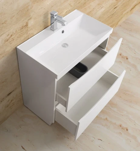 Тумба под раковину BelBagno Marino 60 MARINO-600-2C-SO-BO-P подвесная Bianco Opaco МДФ / ЛДСП
