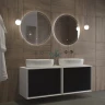 Зеркало Cezares Eco 90 CZR-SPC-ECO-900-LED-TCH с подсветкой с лазерной гравировкой и сенсорным выключателем стекло