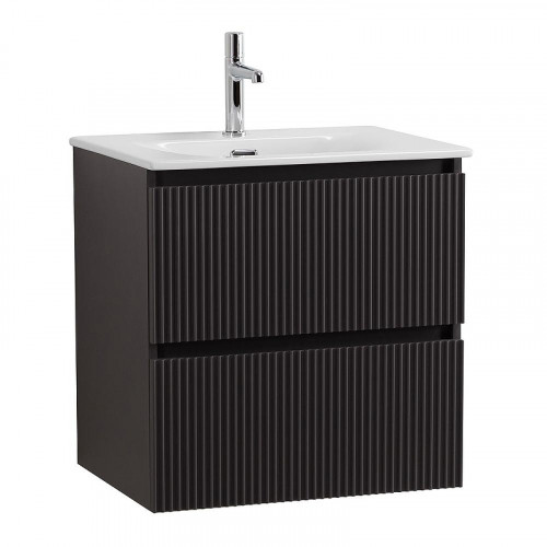 Тумба под раковину BelBagno Uno 60 UNO-600-2C-SO-GSO подвесная цвет Темно-серый матовый