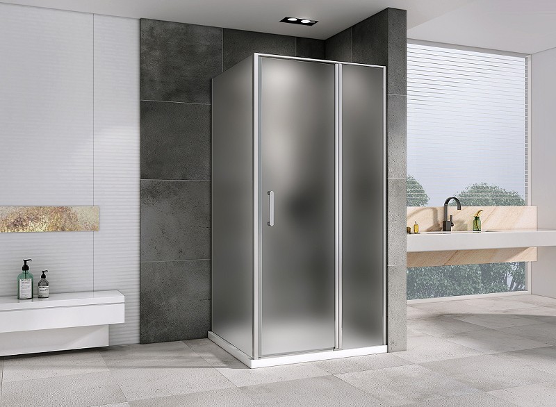 Душевой уголок Abber Sonnenstrand 120x100 AG04120MS-S100M профиль Хром стекло матовое