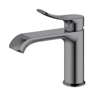 Смеситель для раковины Haiba HB10553-3 цвет Оружейная сталь