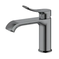 Смеситель для раковины Haiba HB10553-3 цвет Оружейная сталь