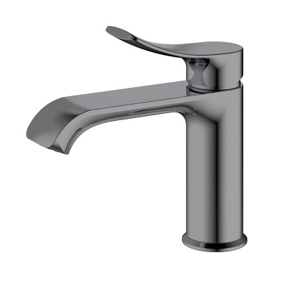 Смеситель для раковины Haiba HB10553-3 цвет Оружейная сталь