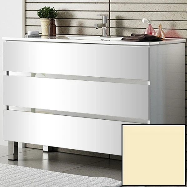 Тумба с раковиной SanVit Кубэ-3 80 kkube3080 в цвете Ral Желтый глянец МДФ / ЛДСП