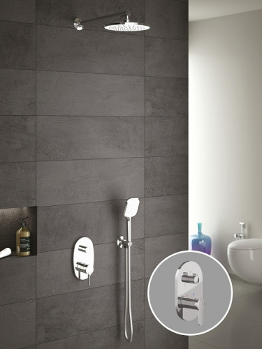 Душевая система Teska Sardes AS2200 Хром нержавеющая сталь встраиваемый