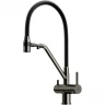 Смеситель для кухни Sancos Dora SC4003GG Вороненая сталь Черный латунь