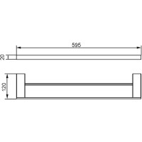 Полотенцедержатель Aquanet 5624DMB 241910 Черный матовый