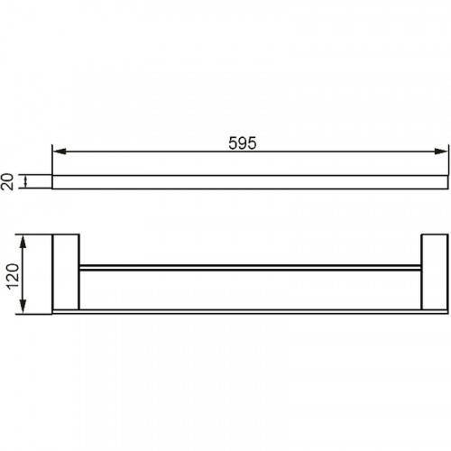 Полотенцедержатель Aquanet 5624DMB 241910 Черный матовый
