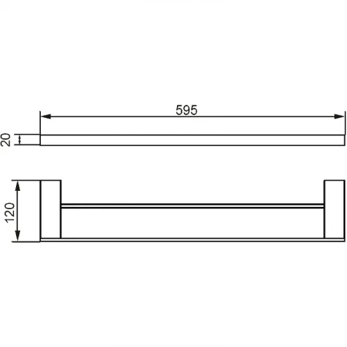 Полотенцедержатель Aquanet 5624DMB 241910 Черный матовый