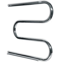 Водяной полотенцесушитель Ника Simple М1/СП 60x100 с полкой Хром нержавеющая сталь