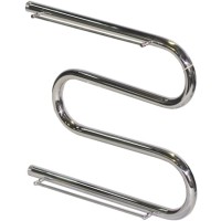 Водяной полотенцесушитель Ника Simple М1/СП 60x100 с полкой Хром нержавеющая сталь