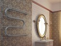 Водяной полотенцесушитель Ника Simple М1/СП 60x100 с полкой Хром нержавеющая сталь