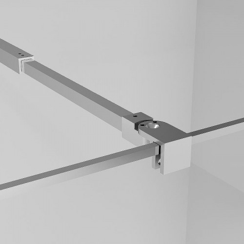 Душевая перегородка Niagara Nova 90 NG-660-90 профиль Хром стекло прозрачное с рисунком