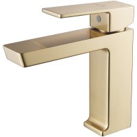 Смеситель для раковины Rose R18G R1801G-1 Золото матовое латунь
