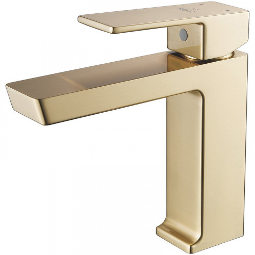 Смеситель для раковины Rose R18G R1801G-1 Золото матовое латунь