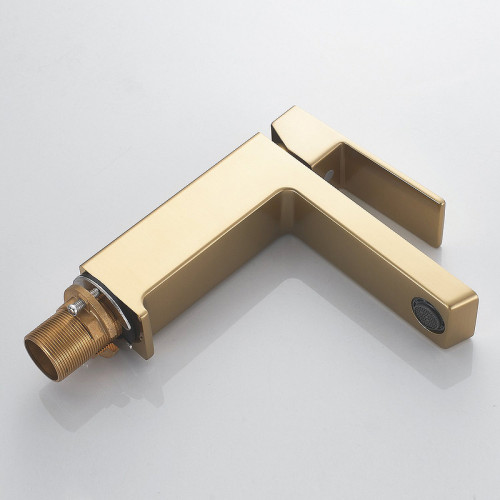 Смеситель для раковины Rose R18G R1801G-1 Золото матовое латунь