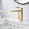 Смеситель для раковины Rose R18G R1801G-1 Золото матовое латунь