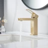 Смеситель для раковины Rose R18G R1801G-1 Золото матовое латунь