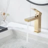 Смеситель для раковины Rose R18G R1801G-1 Золото матовое латунь