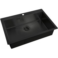 Кухонная мойка ZorG Light Grafit ZL R 750510 GRAFIT Графит нержавеющая сталь встраиваемый