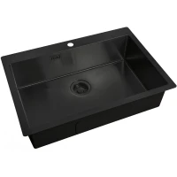 Кухонная мойка ZorG Light Grafit ZL R 750510 GRAFIT Графит нержавеющая сталь встраиваемый