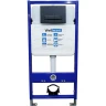 Комплект унитаза Ceramicanova Vogue CN4008T с инсталляцией WellWant Standart 50 WWISI111BB с сиденьем Микролифт и Черной матовой клавишей смыва фарфор подвесной