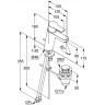 Смеситель для раковины Kludi Pure Easy XL 372909165 Белый Хром латунь