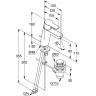 Смеситель для раковины Kludi Pure Easy XL 372909165 Белый Хром латунь
