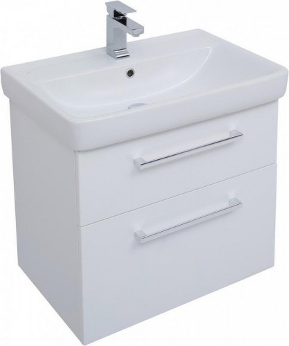 Тумба под раковину Dreja Q Max 70 77.0005W подвесная Белый глянец