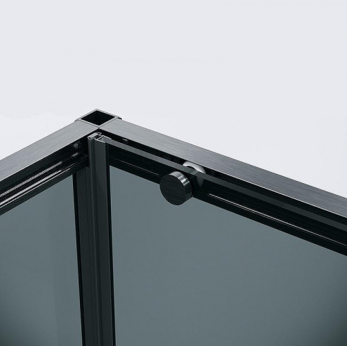 Душевой уголок Grossman Galaxy 140х90 120.K33.01.1490.42.10 профиль Графит сатин стекло тонированное