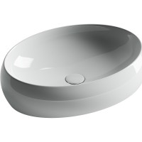 Раковина-чаша Ceramicanova Element 56 CN5033 Белая фарфор накладная