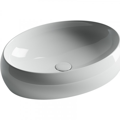 Раковина-чаша Ceramicanova Element 56 CN5033 Белая фарфор накладная