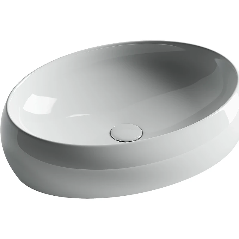 Раковина-чаша Ceramicanova Element 56 CN5033 Белая фарфор накладная