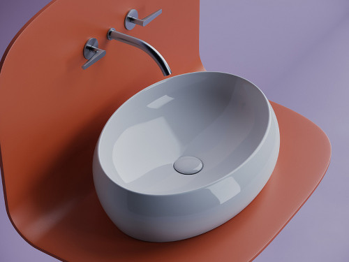 Раковина-чаша Ceramicanova Element 56 CN5033 Белая фарфор накладная