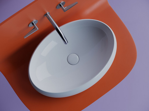 Раковина-чаша Ceramicanova Element 56 CN5033 Белая фарфор накладная