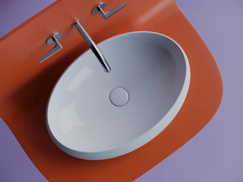 Раковина-чаша Ceramicanova Element 56 CN5033 Белая фарфор накладная