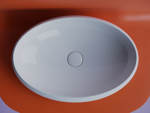 Раковина-чаша Ceramicanova Element 56 CN5033 Белая фарфор накладная