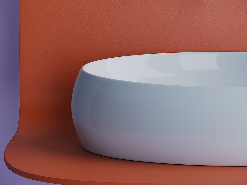 Раковина-чаша Ceramicanova Element 56 CN5033 Белая фарфор накладная