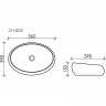 Раковина-чаша Ceramicanova Element 56 CN5033 Белая фарфор накладная