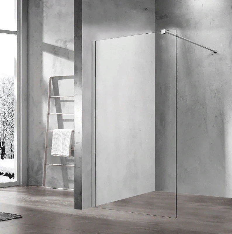 Душевая перегородка Vincea Walk-In 100 VSW-1H100CL профиль Хром стекло прозрачное