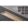 Душевой поддон из вспененного полистирола Pestan 120х120 Confluo Board Uni 40007822G под плитку со встроенным душевым лотком Frameless Line 550